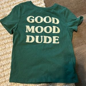 Old Navy 5T green T-shirt